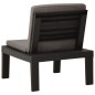 vidaXL Sillones de jardín con cojines 2 unidades plástico gris vidaXL Sillones de jardín con cojines 2 unidades plástico gris