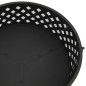 vidaXL Brasero con atizador acero XXL 68 cm