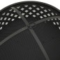 vidaXL Brasero con atizador acero XXL 68 cm