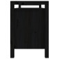 vidaXL Banco de recibidor madera maciza de pino negro 110x40x60 cm vidaXL Banco de recibidor madera maciza de pino negro 110x40x60 cm