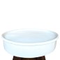 vidaXL Mesa de centro de madera maciza reciclada 60x45 cm blanco 