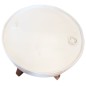 vidaXL Mesa de centro de madera maciza reciclada 60x45 cm blanco 