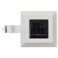 vidaXL Lámparas solares de exterior LED cuadradas 6 uds 12 cm blanco