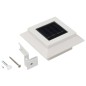 vidaXL Lámparas solares de exterior LED cuadradas 6 uds 12 cm blanco