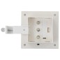 vidaXL Lámparas solares de exterior LED cuadradas 6 uds 12 cm blanco