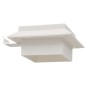 vidaXL Lámparas solares de exterior LED cuadradas 6 uds 12 cm blanco