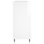 vidaXL Mueble discos madera contrachapada blanco brillo 84,5x38x89 cm vidaXL Mueble discos madera contrachapada blanco brillo 84,5x38x89 cm