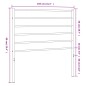 vidaXL Cabecero de metal blanco 100 cm