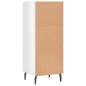 vidaXL Aparador madera de ingeniería blanco brillante 34,5x32,5x90 cm vidaXL Aparador madera de ingeniería blanco brillante 34,5x32,5x90 cm