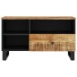 vidaXL Mueble de TV madera mango y madera contrachapada 80x33x46 cm