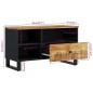 vidaXL Mueble de TV madera mango y madera contrachapada 80x33x46 cm