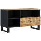 vidaXL Mueble de TV madera mango y madera contrachapada 80x33x46 cm