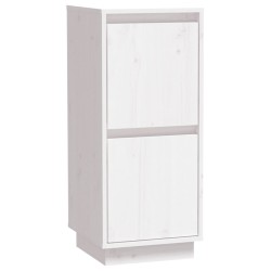 vidaXL Aparador de madera maciza de pino blanco 31,5x34x75 cm