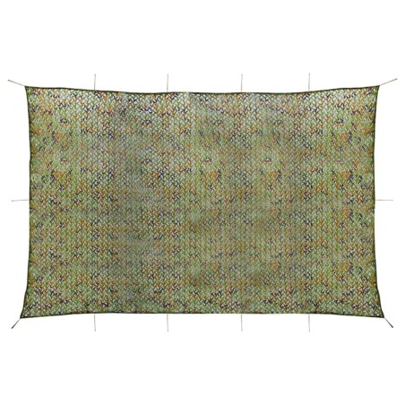 vidaXL Red de camuflaje con bolsa de almacenamiento verde 5x8 m