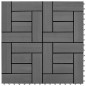 Set 11 baldosas grises 30 x 30 cm de WPC, 1 metro cuadrado Set 11 baldosas grises 30 x 30 cm de WPC, 1 metro cuadrado