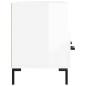 vidaXL Mueble de TV madera contrachapada blanco brillo 102x36x50 cm vidaXL Mueble de TV madera contrachapada blanco brillo 102x36x50 cm