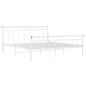 vidaXL Estructura de cama de metal blanca 160x200 cm vidaXL Estructura de cama de metal blanca 160x200 cm