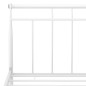 vidaXL Estructura de cama de metal blanca 160x200 cm vidaXL Estructura de cama de metal blanca 160x200 cm