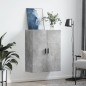 vidaXL Armario de pared gris hormigón 69,5x34x90 cm vidaXL Armario de pared gris hormigón 69,5x34x90 cm