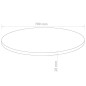 vidaXL Tablero de mesa redondo MDF 700x18 mm