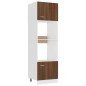 vidaXL Armario de microondas contrachapada marrón roble 60x57x207 cm vidaXL Armario de microondas contrachapada marrón roble 60x57x207 cm