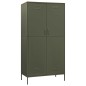 vidaXL Armario de acero verde oliva 90x50x180 cm vidaXL Armario de acero verde oliva 90x50x180 cm