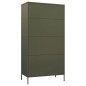 vidaXL Armario de acero verde oliva 90x50x180 cm vidaXL Armario de acero verde oliva 90x50x180 cm