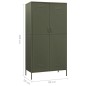 vidaXL Armario de acero verde oliva 90x50x180 cm vidaXL Armario de acero verde oliva 90x50x180 cm