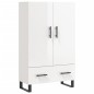 vidaXL Aparador alto madera de ingeniería blanco brillo 69,5x31x115 cm vidaXL Aparador alto madera de ingeniería blanco brillo 69,5x31x115 cm