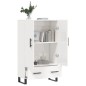 vidaXL Aparador alto madera de ingeniería blanco brillo 69,5x31x115 cm vidaXL Aparador alto madera de ingeniería blanco brillo 69,5x31x115 cm