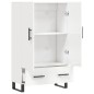 vidaXL Aparador alto madera de ingeniería blanco brillo 69,5x31x115 cm vidaXL Aparador alto madera de ingeniería blanco brillo 69,5x31x115 cm