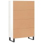 vidaXL Aparador alto madera de ingeniería blanco brillo 69,5x31x115 cm vidaXL Aparador alto madera de ingeniería blanco brillo 69,5x31x115 cm