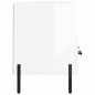 vidaXL Mueble de TV madera contrachapada blanco brillo 102x36x50 cm vidaXL Mueble de TV madera contrachapada blanco brillo 102x36x50 cm
