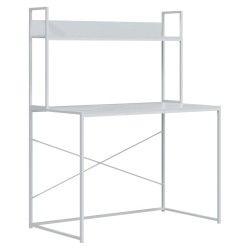 vidaXL Escritorio de ordenador madera ingeniería blanco 110x60x138 cm