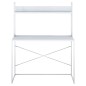 vidaXL Escritorio de ordenador madera ingeniería blanco 110x60x138 cm vidaXL Escritorio de ordenador madera ingeniería blanco 110x60x138 cm