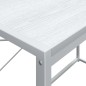 vidaXL Escritorio de ordenador madera ingeniería blanco 110x60x138 cm vidaXL Escritorio de ordenador madera ingeniería blanco 110x60x138 cm