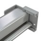 vidaXL Toldo lateral de balcón multifuncional 150x200 cm gris