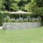 vidaXL Jardinera arriate acero recubrimiento polvo plata 447x140x68 cm vidaXL Jardinera arriate acero recubrimiento polvo plata 447x140x68 cm