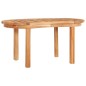 vidaXL Juego de muebles de jardín 5 piezas madera maciza de teca