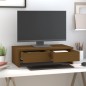 vidaXL Soporte de monitor madera maciza pino marrón miel 50x27x15 cm vidaXL Soporte de monitor madera maciza pino marrón miel 50x27x15 cm