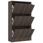 vidaXL Zapatero 3 puertas madera ingeniería gris Sonoma 59x24x105 cm vidaXL Zapatero 3 puertas madera ingeniería gris Sonoma 59x24x105 cm