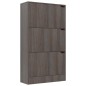 vidaXL Zapatero 3 puertas madera ingeniería gris Sonoma 59x24x105 cm vidaXL Zapatero 3 puertas madera ingeniería gris Sonoma 59x24x105 cm