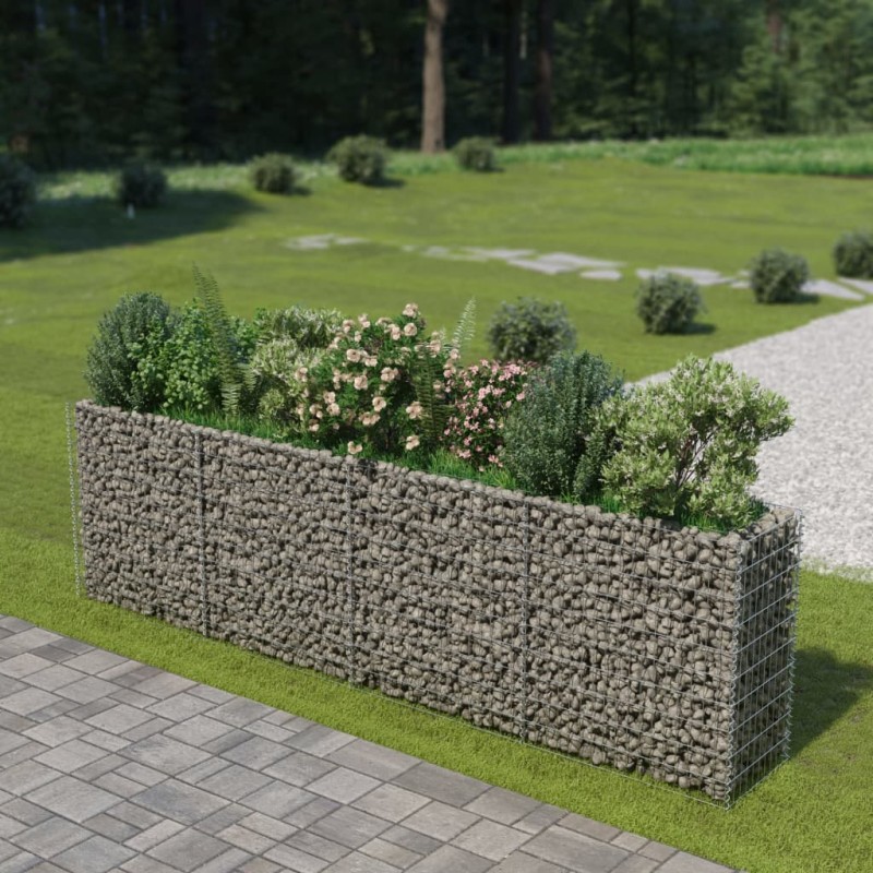 vidaXL Arriate de gaviones de acero 360x50x100 cm vidaXL Arriate de gaviones de acero 360x50x100 cm