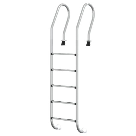 vidaXL Escalera para piscina acero inoxidable 304 54x38x211 cm