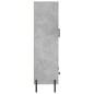 vidaXL Aparador alto madera de ingeniería gris hormigón 69,5x31x115 cm vidaXL Aparador alto madera de ingeniería gris hormigón 69,5x31x115 cm