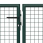 vidaXL Puerta de jardín de acero verde 500x150 cm vidaXL Puerta de jardín de acero verde 500x150 cm