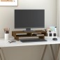 vidaXL Soporte para monitor madera maciza pino marrón miel 60x27x14 cm vidaXL Soporte para monitor madera maciza pino marrón miel 60x27x14 cm