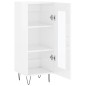 vidaXL Aparador de madera contrachapada blanco brillante 34,5x34x90 cm vidaXL Aparador de madera contrachapada blanco brillante 34,5x34x90 cm