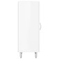 vidaXL Aparador de madera contrachapada blanco brillante 34,5x34x90 cm vidaXL Aparador de madera contrachapada blanco brillante 34,5x34x90 cm