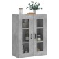 vidaXL Armario de pared gris hormigón 69,5x34x90 cm vidaXL Armario de pared gris hormigón 69,5x34x90 cm